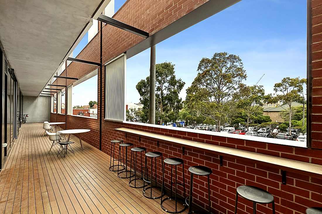Terrace bar and outdoor lounge at W.hub Elsternwick